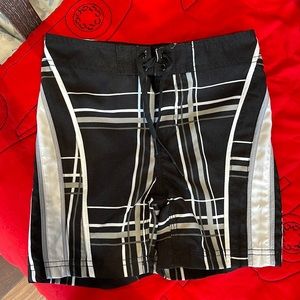 Boys Bunger swim short tie up, no inner adjustables